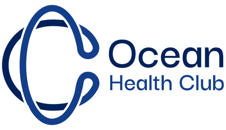 ocean health club logo blue
